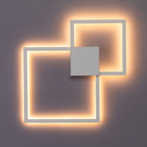 Minimalist Square Combination LED Iron Wall Sconce Lamp - Image 14