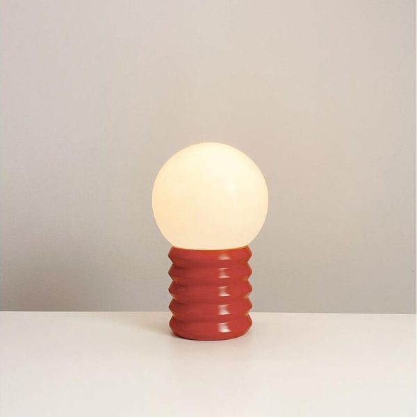 Vintage Orange Solid Glass 1-Light Table Lamp - Image 14