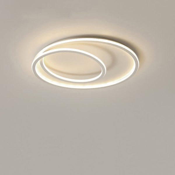 Nordic Minimalist Double Circle LED Flush Mount Ceiling Light - Image 18