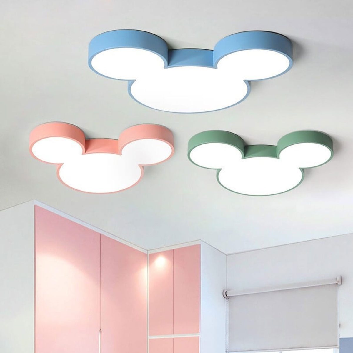 Mouse Cartoon Slim LED Flush Mount Ceiling Light - Image 1