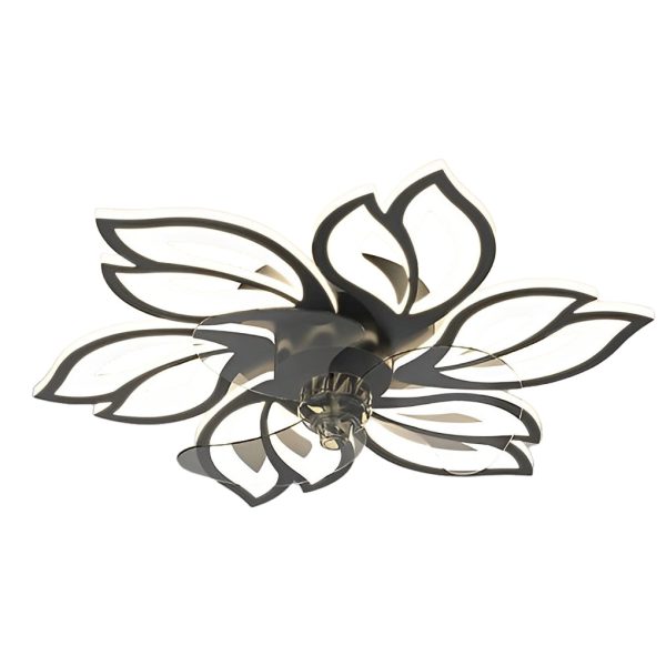 Flower Smart Silent Stepless Dimming LED Modern Ceiling Fan Light - Image 13