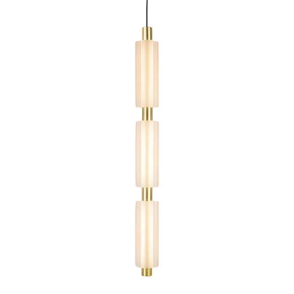1/2/3 Heads Acrylic Cylinder Pendant Lights: Modern Hanging Lamp in Gold/Black - Image 18