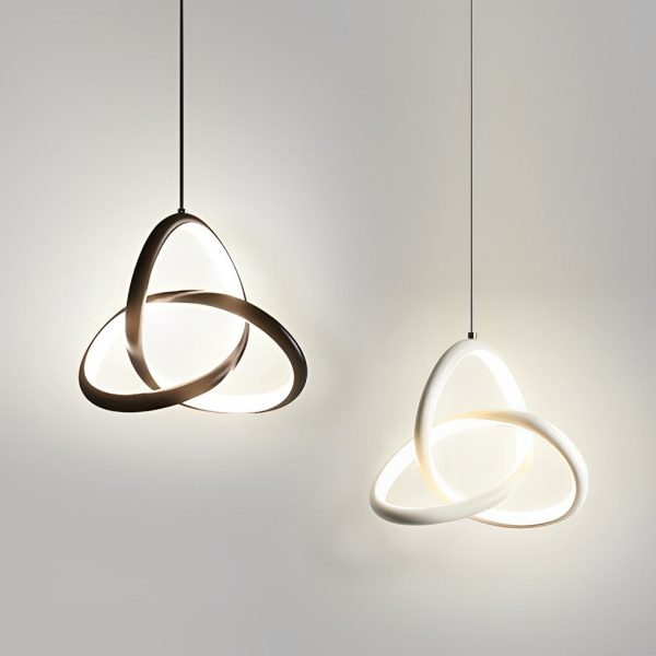 Circular Rings Creative Three Step Dimming LED Modern Chandelier Light - Image 7