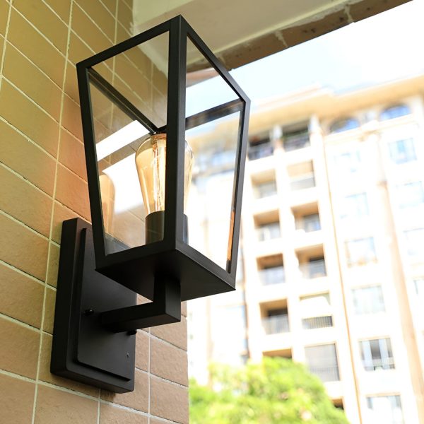 Trapezoidal Waterproof LED Vintage Outdoor Wall Light Wall Sconce Lighting - Image 3