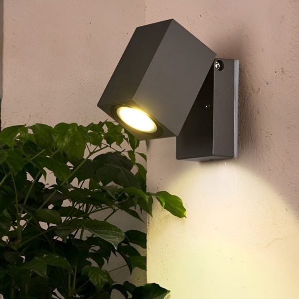 Square Adjustable Waterproof Motion Sensor LED Sconces Indoor Outdoor Wall Lamp Spot Lights - Image 2