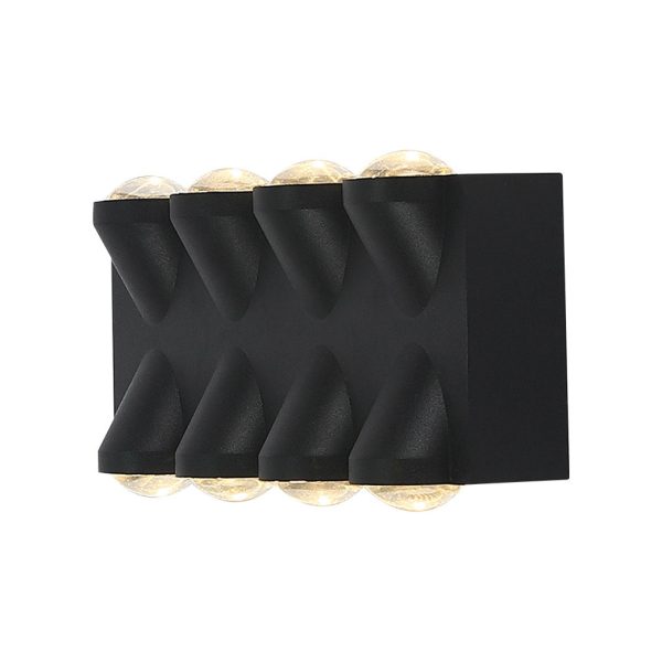 Up and Down Light LED Waterproof Black Modern Wall Lamp Wall Washer Light - Image 13