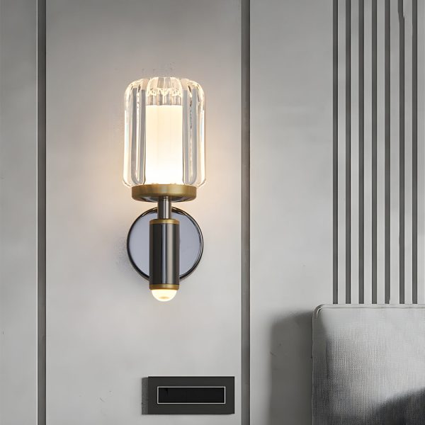 Clear Acrylic Arm Wall Light Modern Aluminum Sconce for Living Room - Image 2