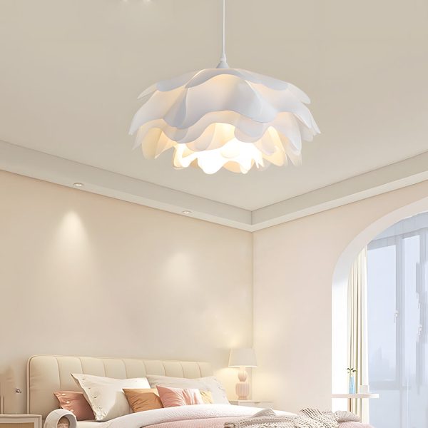 Versatile Acrylic Flower Pendant Lamp: Modern Design, 3-Step Dimming, Adjustable Hanging Cord - Image 2
