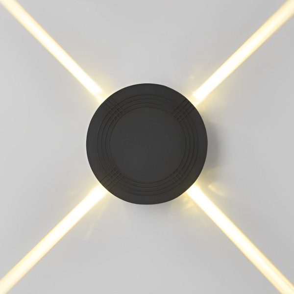 Round Square LED 12W Cross Star Lights Waterproof Modern Wall Lamp - Image 7