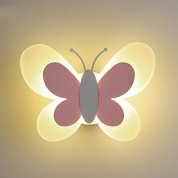 Creative Butterfly Acrylic 1-Light LED Wall Sconce Lamp - Image 15