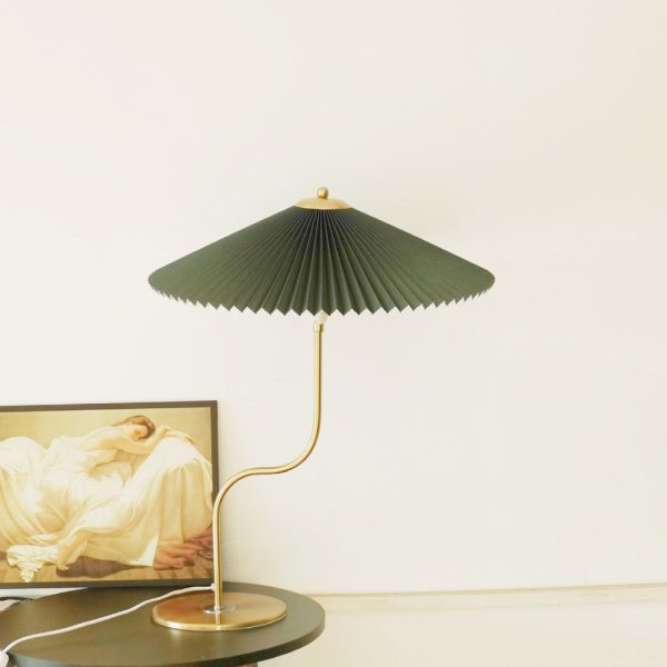 Retro Pleated Umbrella Shaped 1-Light Decorative Table Lamp - Image 3