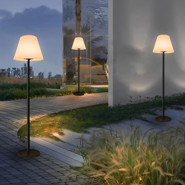 Modern Intelligent LED Metal and Shaded Floor Lamp - Image 7