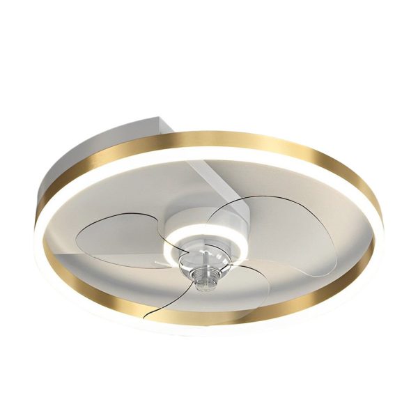 Round Creative LED Mute Intelligent Modern Bladeless Ceiling Fans Lamp - Image 12