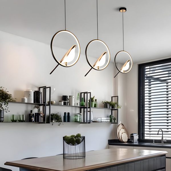 Modern Magpie Pendant Light - Circle/Oval Ring - Image 3
