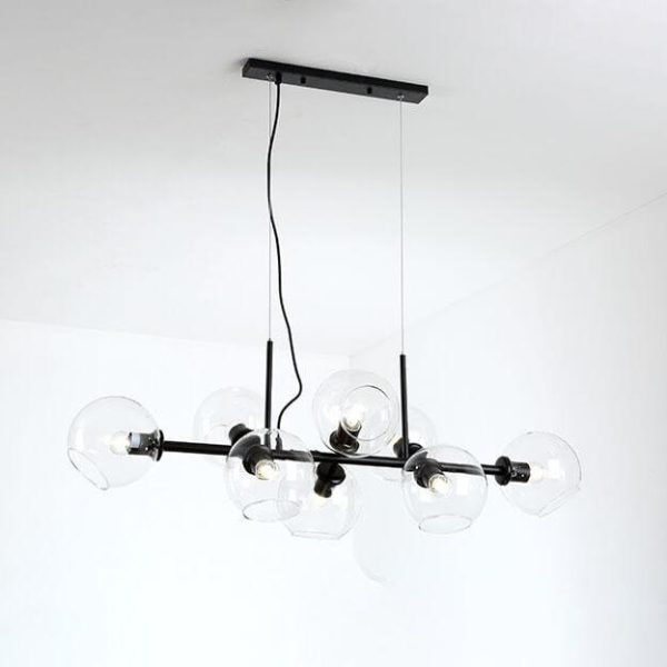 Modern Glass Magic Bean 8-Light LED Chandelier - Image 17