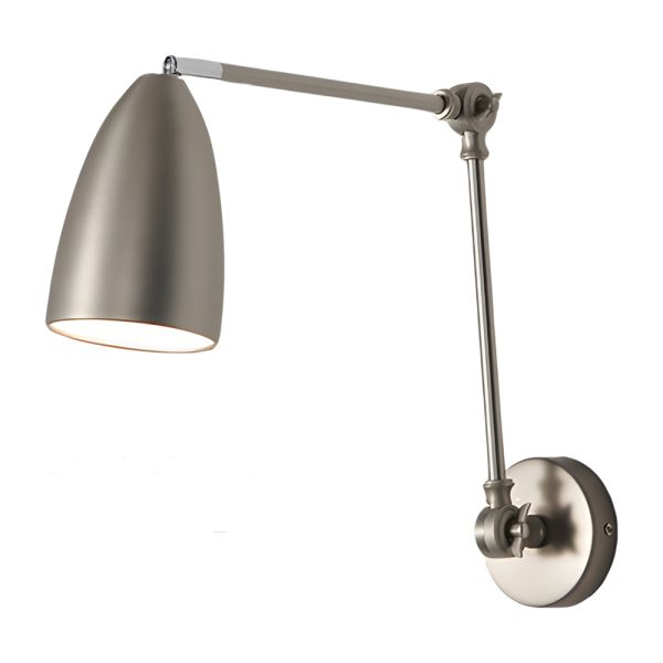 Swing Arm Wall Lamp Long 1 Bulb Rod Rocker Arm Wall Mounted Sconce with 3 Adjustable Joints - Image 11