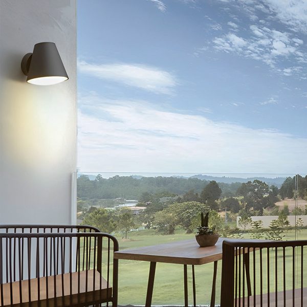 Cone Shape LED Waterproof Black Modern Outdoor Wall Lamp Exterior Lights - Image 5