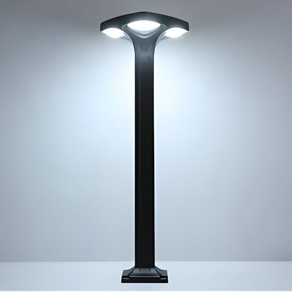 4-Light Square Waterproof LED Outdoor Path Lights - Solar & Hardwired Options - Image 6