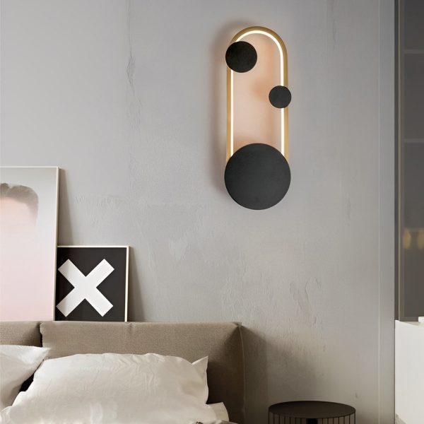 Round Decor Three Step Dimming LED Creative Nordic Wall Sconce Lighting - Image 6
