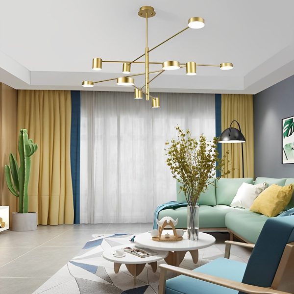 Minimalist Nordic Geometric Pendant Light Metal Acrylic Ceiling Lights - Image 3