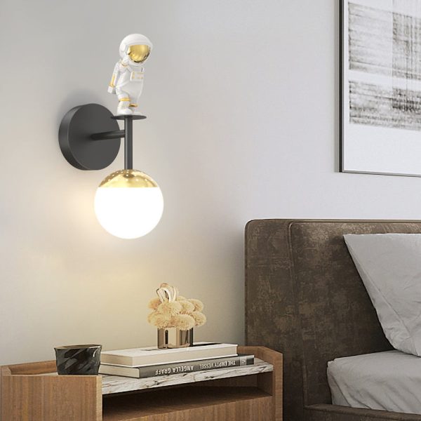 Cartoon Astronaut Decor 3 Step Dimming LED Modern Wall Sconces Lighting - Image 4