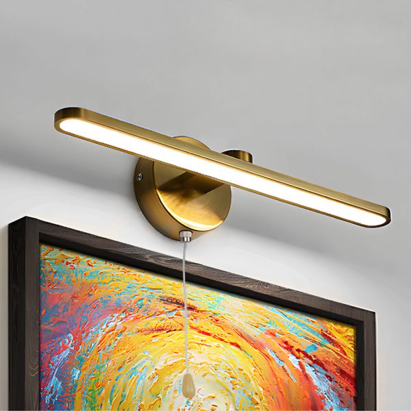15.74'' Modern LED Linear Vanity Lights with Pull Rope Switch - Bathroom Lighting in Black/Bronze - Image 4