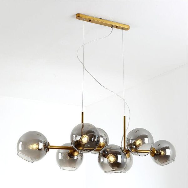 Modern Glass Magic Bean 8-Light LED Chandelier - Image 18