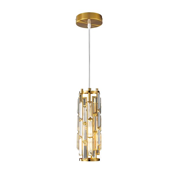 1 Pc Creative Iron Crystal Glass Industrial Style Chandelier Pendant Lights - Image 8