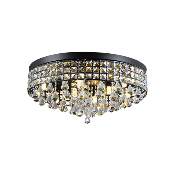 19'' Round Crystal Pendants LED Ceiling Lights Fixture Ceiling Lamp - Image 12