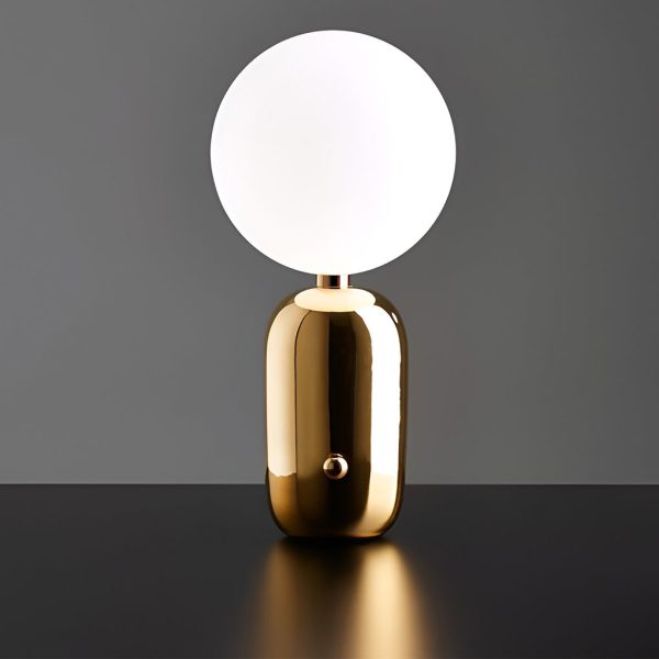 Modern Big Glass Global Ball LED Accent Table Lamp - Image 2