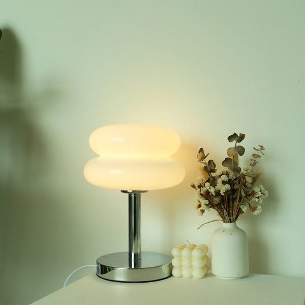 Modern Glass Tart Design 1-Light Table Lamp - Image 4