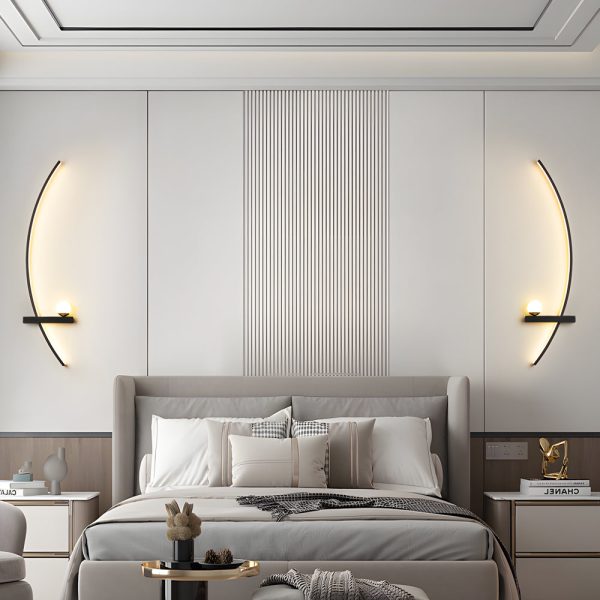 Curved Strip 3 Step Dimming LED Wall Sconce Lighting Wall Lamp