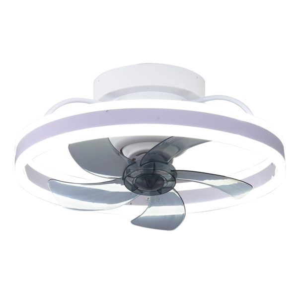 Round Stepless Dimming LED 360?? Rotating Modern Ceiling Fan Light - Image 13
