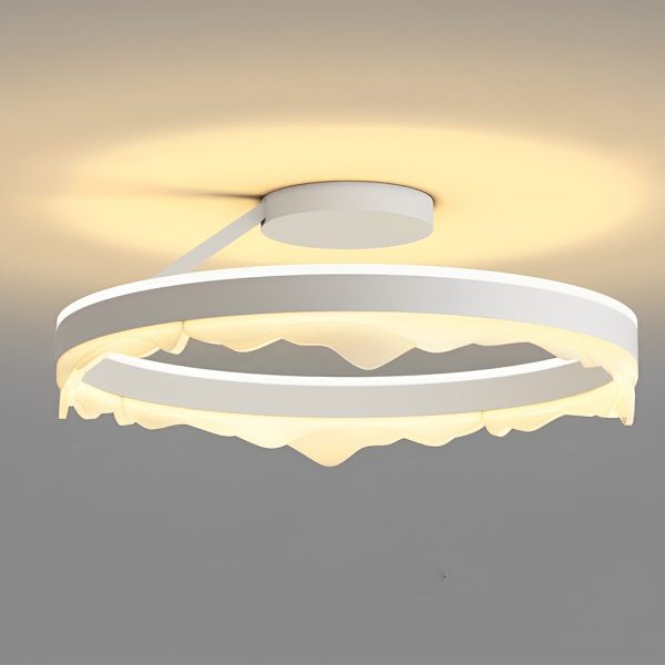 Round Stepless Dimming LED White Ins Nordic Ceiling Lights Flush Mount Lighting - Image 7