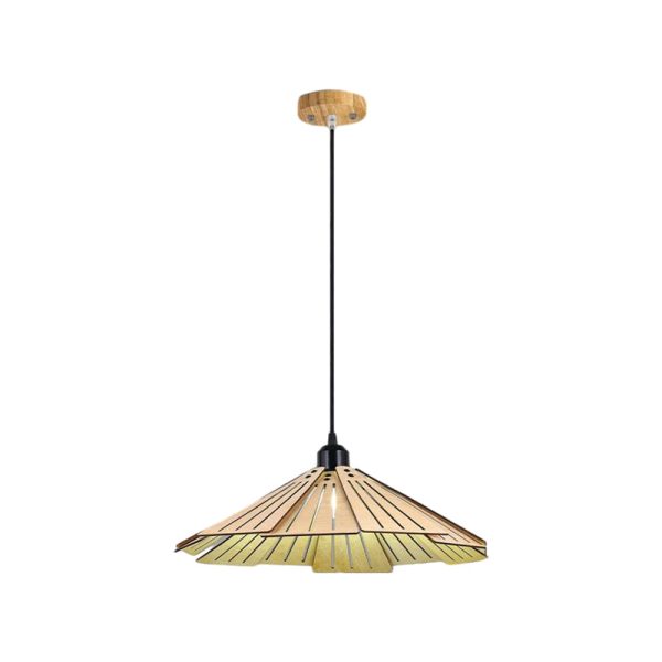 Wood Japanese Wabi-Sabi Retro Nordic Chandelier Dining Room Light Fixture - Image 8