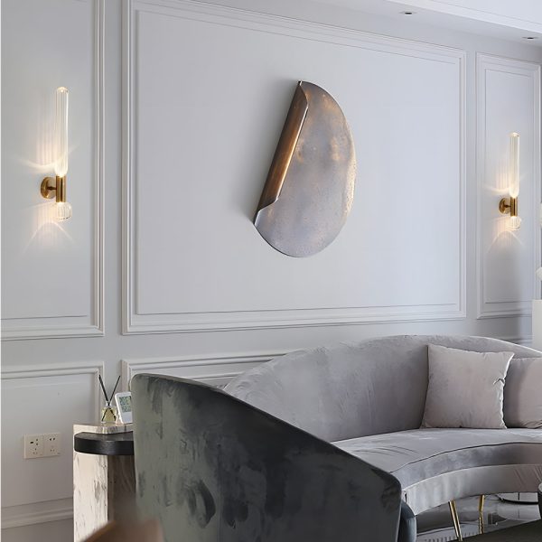 Glass Long Tube up and down Lighting Simple Art Postmodern Wall Light Fixture - Image 3