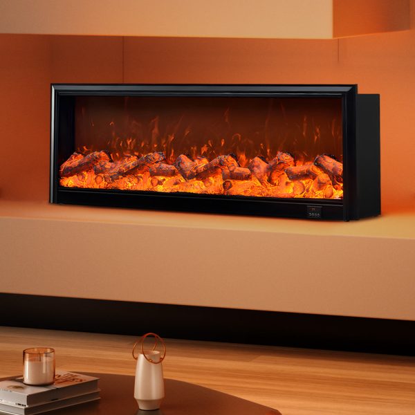Simulated Firewood Flame Heating Decorative Recessed Fireplace Light - Image 2