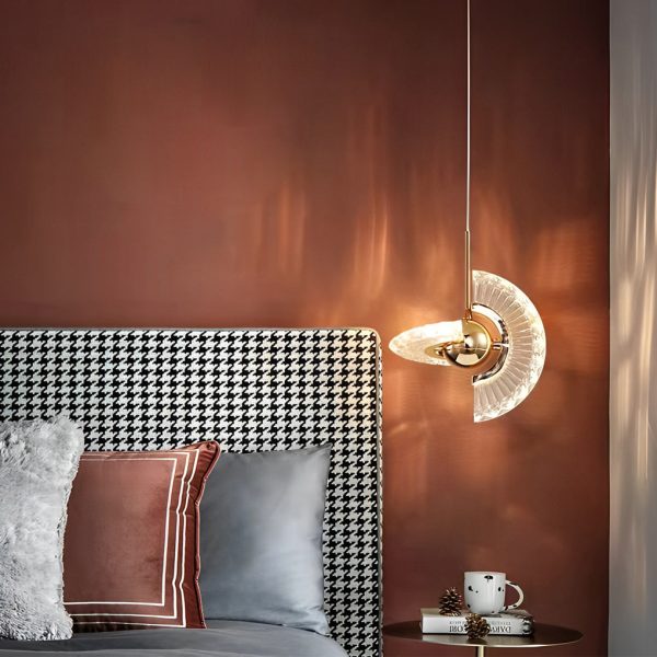 Adjustable Creative Plated Mirror Metal Ball LED Nordic Pendant Lights - Image 3