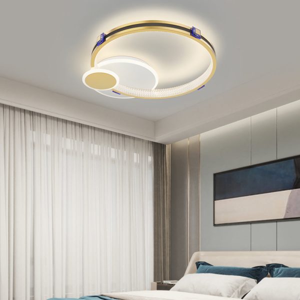Ring Round Three Step Dimming Creative Modern LED Ceiling Light Fixture - Image 3