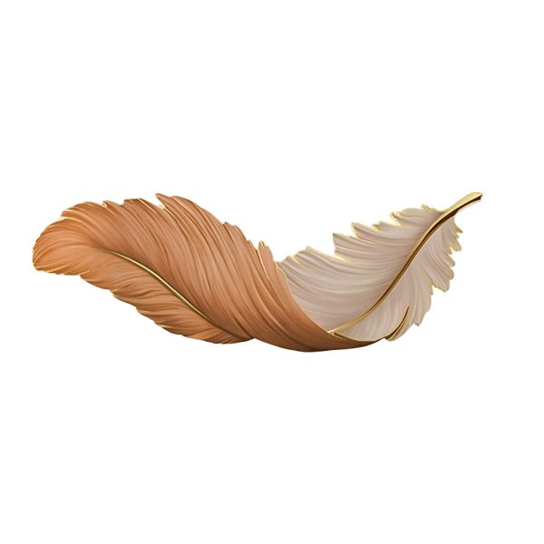Luxury Creative Feathers USB DC5V Remote Control LED Modern Wall Lights - Image 19