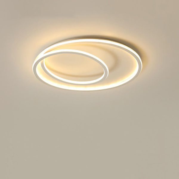 Nordic Minimalist Double Circle LED Flush Mount Ceiling Light - Image 19