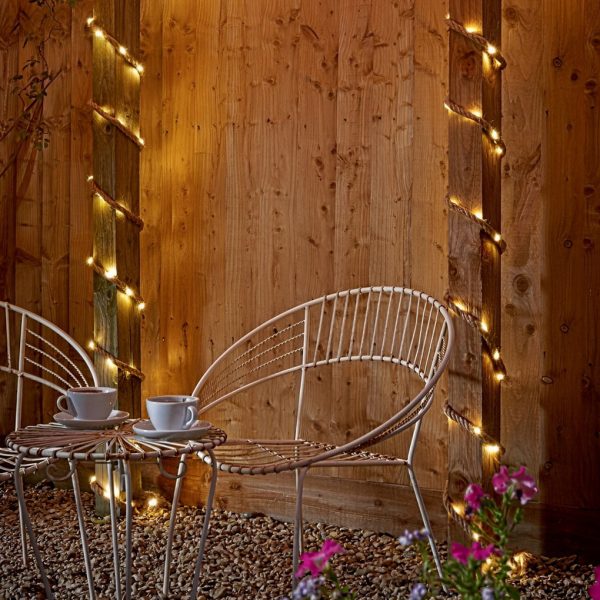 100/200 Lights Hemp Rope Decor Battery-Operated Solar LED String Lights - Image 3