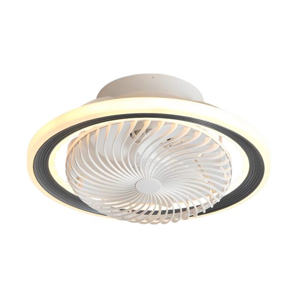 Round Mute Timing LED 3 Step Dimming Adjustable Bladeless Ceiling Fans - Image 9