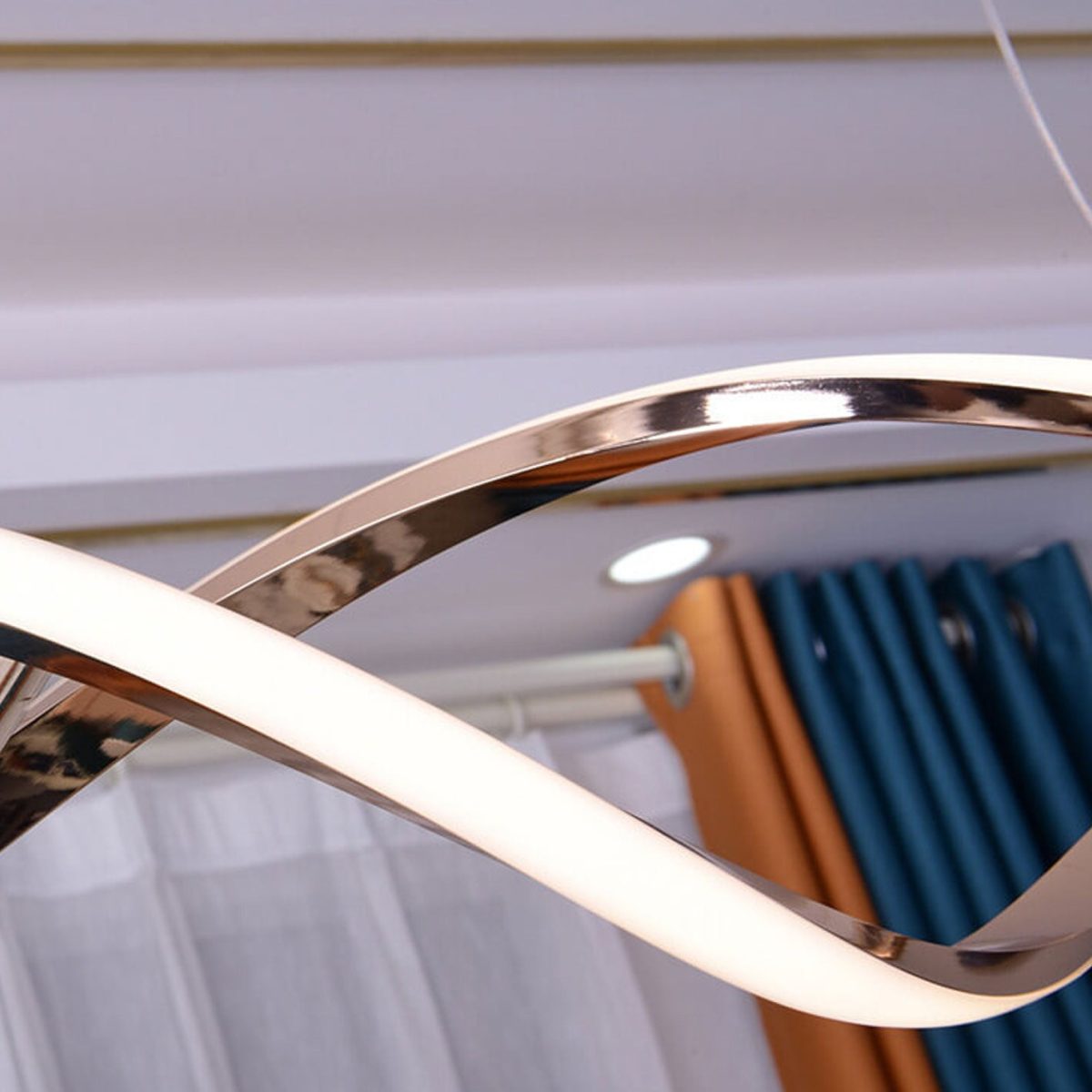 Modern Minimalist Strip Curve Island Light LED Chandelier - Image 12