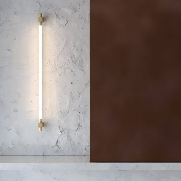 Brass Linear LED Bathroom Vanity Light 35.4'?& 47.2'?Elegant Mirror Lighting - Image 4