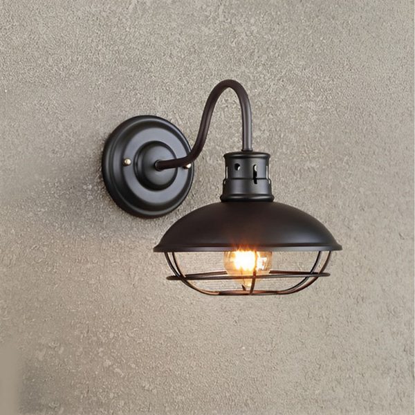 Retro Iron LED Waterproof Industrial Style Outdoor Wall Lights Wall Lamp - Image 5