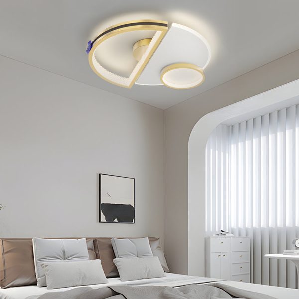 Semicircular Splicing Acrylic Three Step Dimming Modern LED Ceiling Lights - Image 3