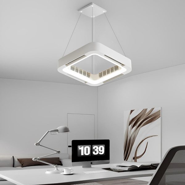 Modern Bladeless Ceiling Fans Lights Inverter Ceiling Fan with Chandelier LED - Image 2