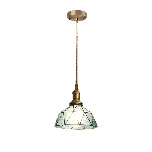 Vintage Stained Glass Pendant Light Hanging Ceiling Lights - Image 9