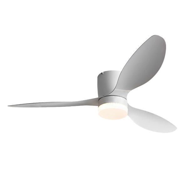 52 Inch 3 Blades Mute LED Dimmable Modern Ceiling Fan Lamp with Remote - Image 10